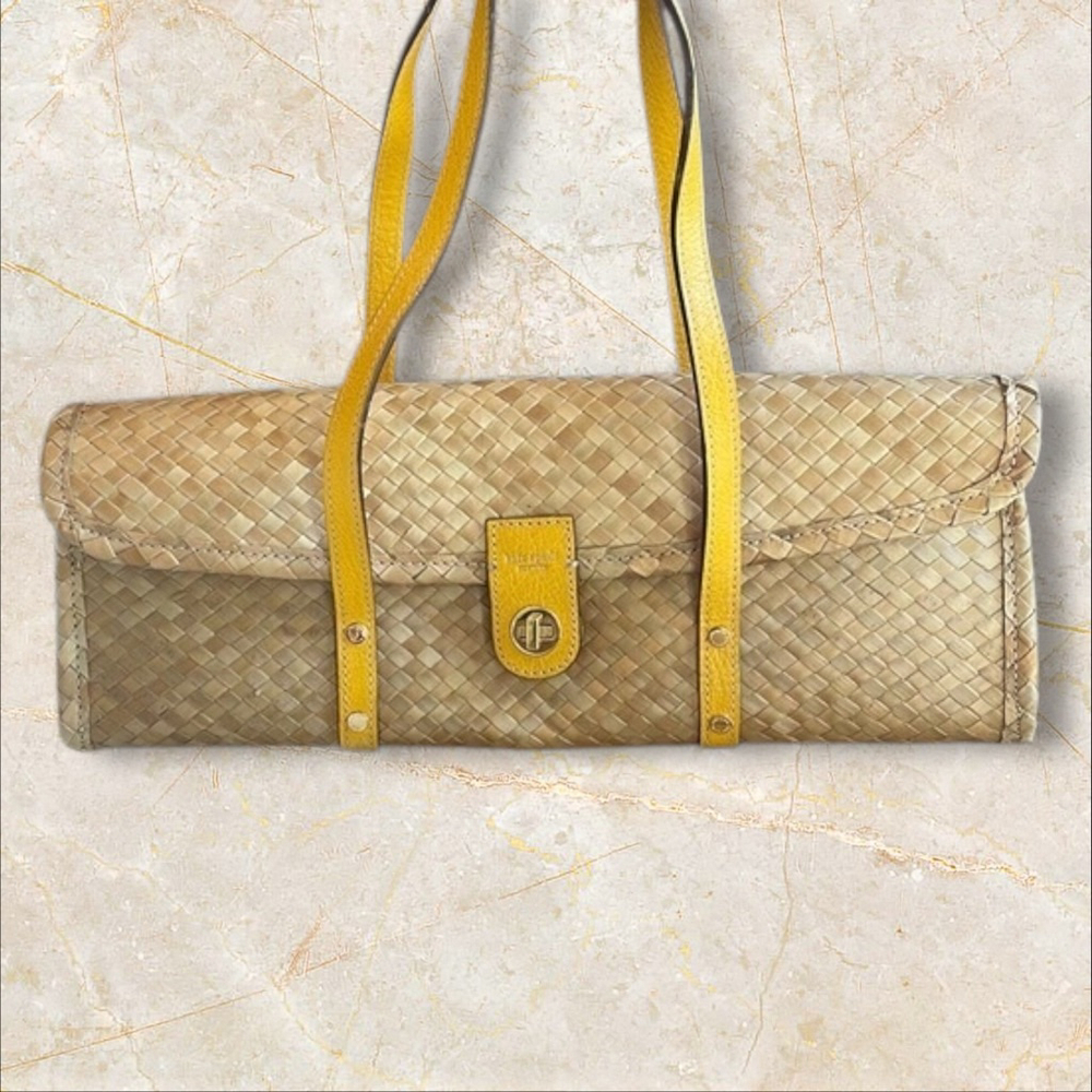 Kate Spade New York Beige Woven Straw Shoulder Bag - Picture 1 of 7